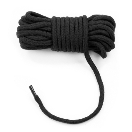 Черная веревка для бондажа Fetish Bondage Rope 10 метров