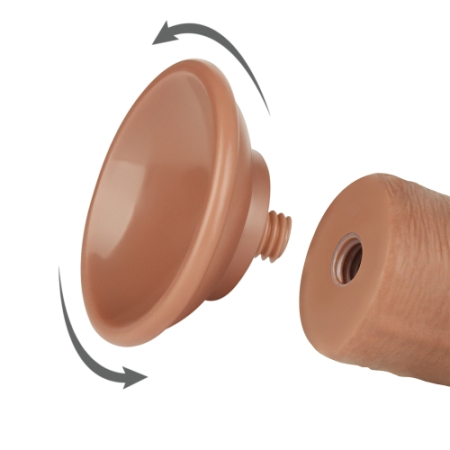 Двухслойный реалистичный фаллоимитатор Sliding Skin Dual Layer Dong 20 cv