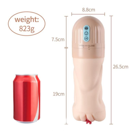 Реалистичный мастурбатор вагина с эффектом вакуума