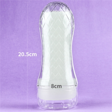 Мастурбатор светящийся в темноте ребристый прозрачный LoveToy Lumino Play Ribbed