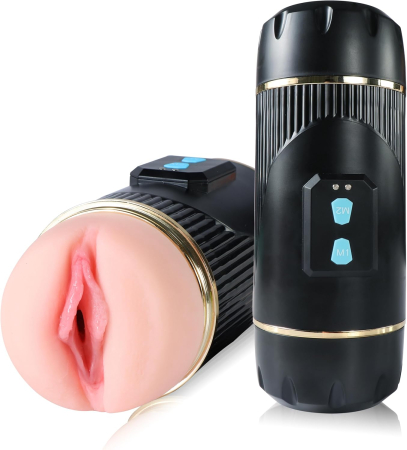 Автоматический мастурбатор вагина и ротик с зубками Juicy Lamour