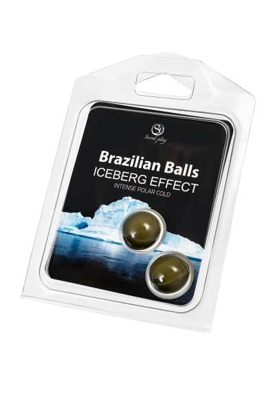 Массажное масло с ледяным эффектом Secret Play Brazilian Balls (2х4 г)