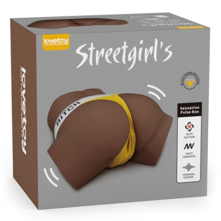 Реалистичный мастурбатор с вибрацией и эффектом вакума Streetgirl's