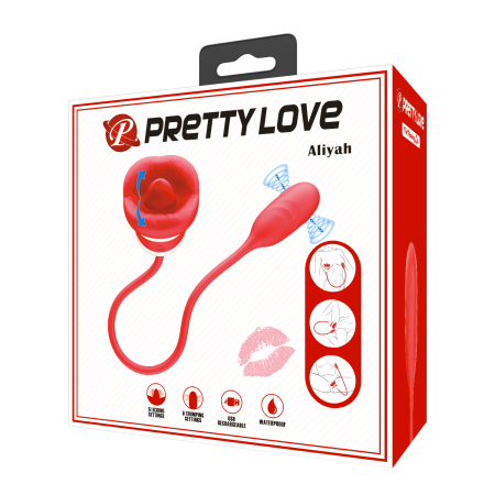 Набор: виброяйцо и клиторальный стимулятор язычок Pretty Love Aliyah