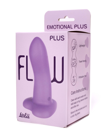 Нереалистичный фаллоимитатор Lola Toys Emotional Plus Purple 13 см