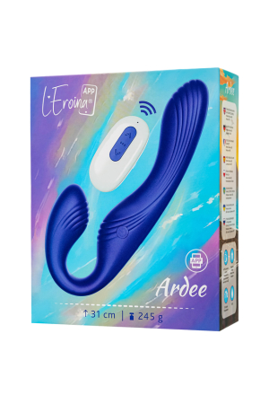 Страпон безремневой перезаряжаемый с пультом ДУ и возможностью управления через смартфон L`Eroina APP ARDEE