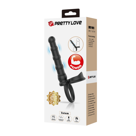 Вибронасадка для двойного проникновения Prertty Love Tatum 