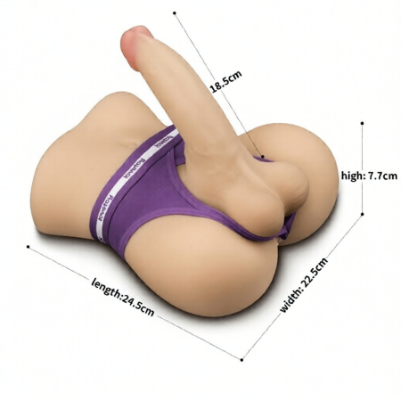 Реалистичный мастурбатор с анусом и фаллоимитатором Streetgirl's №15 