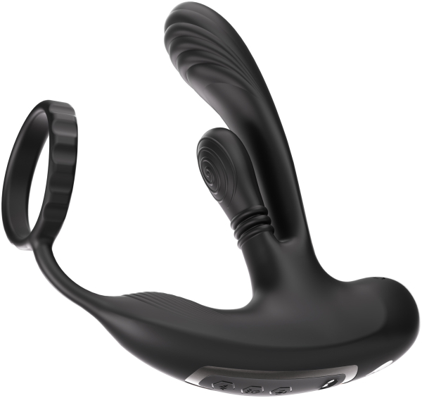 Перезаряжаемый вибромасcажер простаты с технологией массажа на 360 градусов и пультом ДУ Amovibe HER