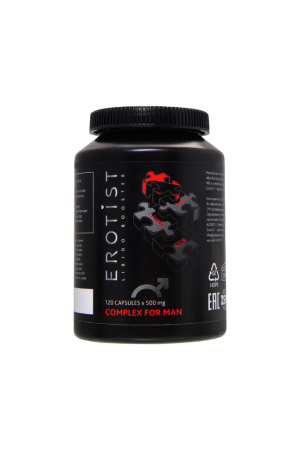 Капсулы для улучшения эректильной функции Erotist COMPLEX FOR MAN, 120 капсул