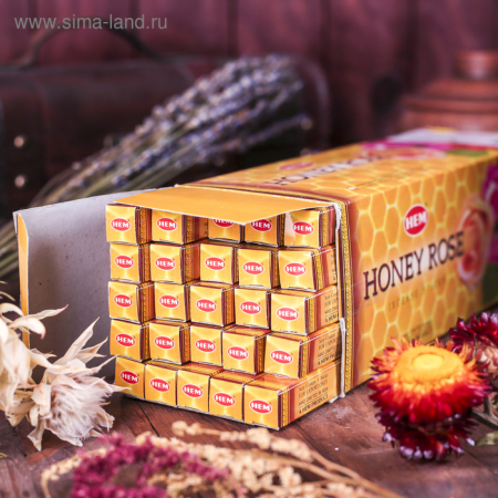 Благовония HEM "Honey Rose" (8 палочек)