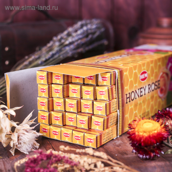 Благовония HEM "Honey Rose" (8 палочек)