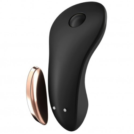 Клиторальный смарт-вибростимулятор для ношения черный Little Secret Satisfyer 