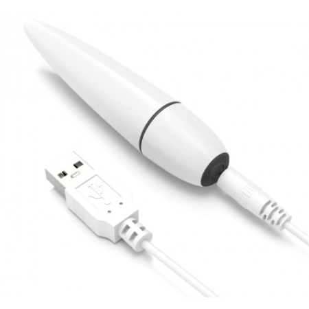 Белый мини-вибратор Ijoy Rechargeable Power Play