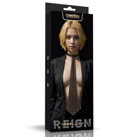 Ошейник-галстук из искусственной кожи Rebellion Reign Tie Collar