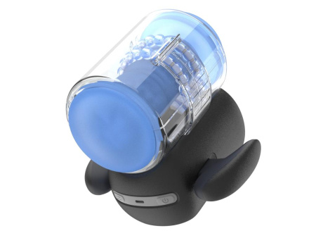 Инновационный робот-мастурбатор с массажем бусинами Black Knight