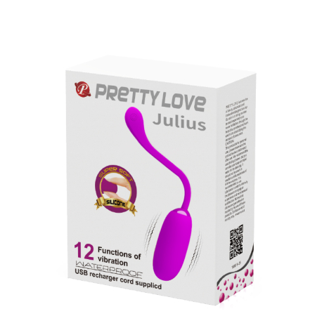 Перезаряжаемое виброяйцо Pretty Love Julius фиолетовое