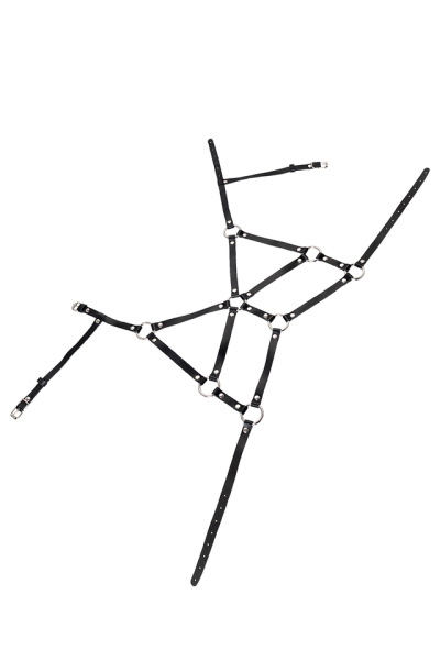 Портупея черная из натуральной кожи Pecado "Соблазн"