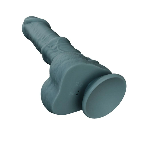 Реалистичный фаллоимитатор с поступательными движениями и вибрацией 28 см