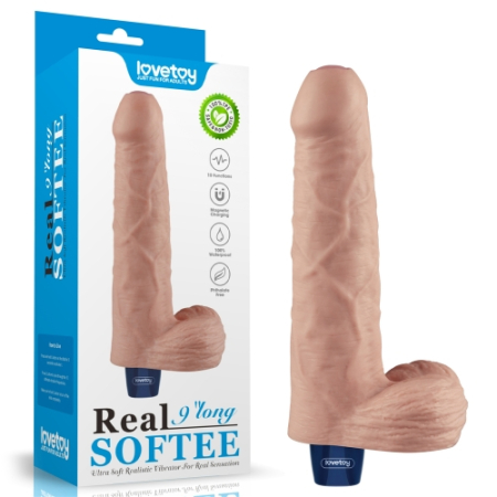 Реалистичный вибратор REAL SOFTEE 22,6 см