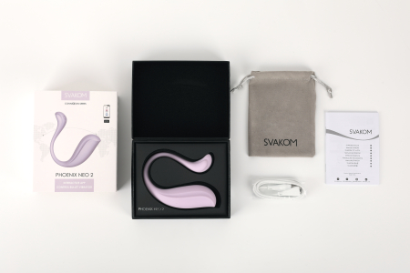 Интерактивное смарт-виброяйцо SVAKOM PHOENIX NEO 2 Pastel Lilac