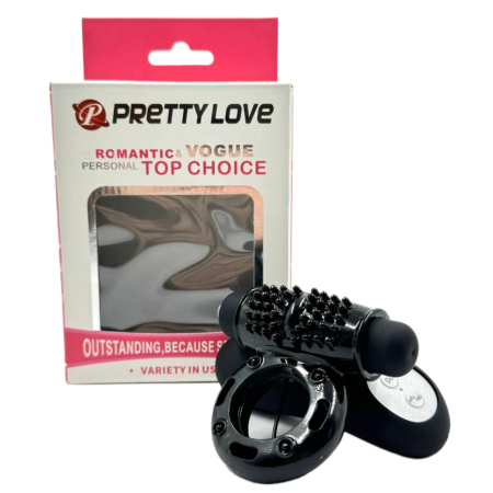 Эрекционное вибро-кольцо с дистанционным управлением Power Ring Baile