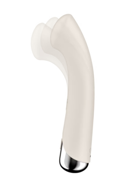 Вибратор с ротаций бежевый Satisfyer Spinning G-Spot 1