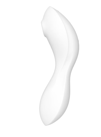Вакуумный вибростимулятор для клитора и точки G белый Curvy Trinity 5 Satisfyer 