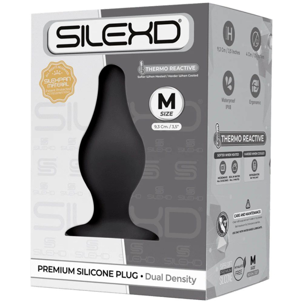 Анальная втулка черная SILEXD Plug Model 2, размер M