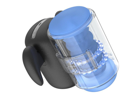 Инновационный робот-мастурбатор с массажем бусинами Black Knight