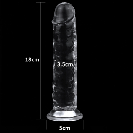 Прозрачный фаллоимитатор Lovetoy Flawless Clear Dildo 18 см