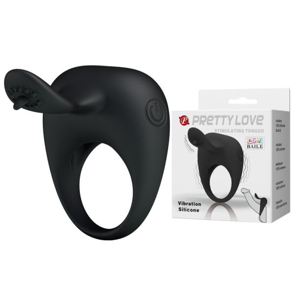 Эрекционное виброкольцо Pretty Love Stimulating Tonguo