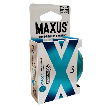Презервативы гладкие двойная спираль Maxus G Spot X-Edition (3шт)