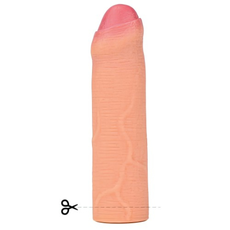 Удлиняющая насадка на пенис Revolutionary Silicone Nature Extender Uncircumcised телесная + 4 см