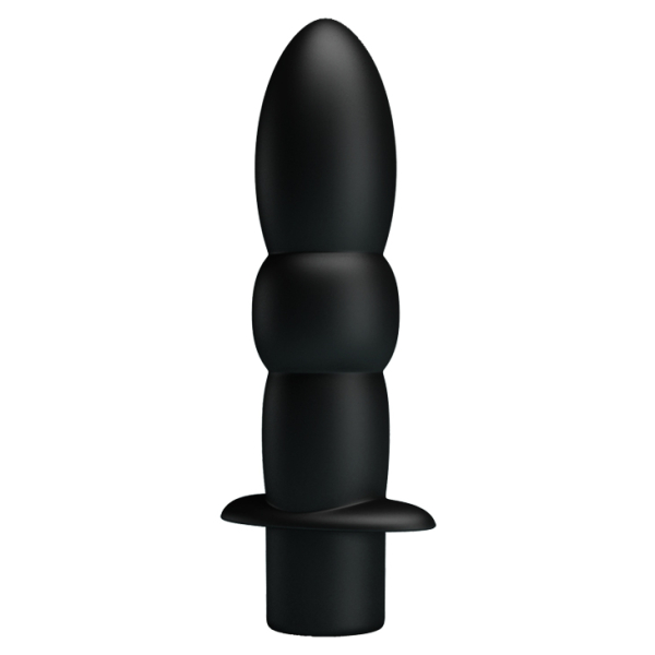 Анальная пробка с вибрациями и бусинами Pretty Love Wyatt
