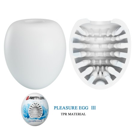 Мастурбатор-яйцо белое Pretty Love Pleasure Egg III