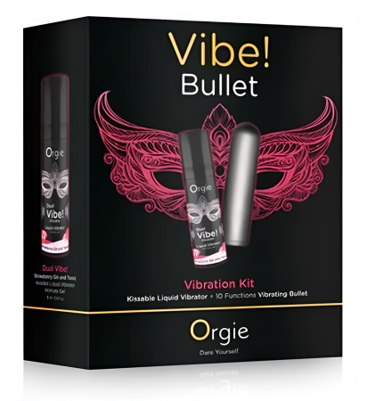 Набор Orgie Vibe! Bullet с вибрирующим гелем Dual Vibe и вибропулей