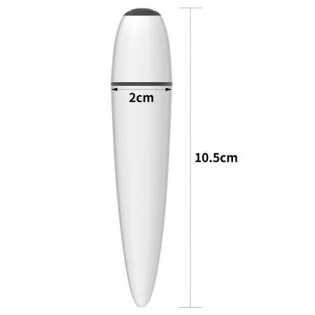 Белый мини-вибратор Ijoy Rechargeable Power Play