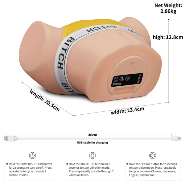 Реалистичный мастурбатор с вибрацией и эффектом вакума Streetgirl's Sensation Pulse