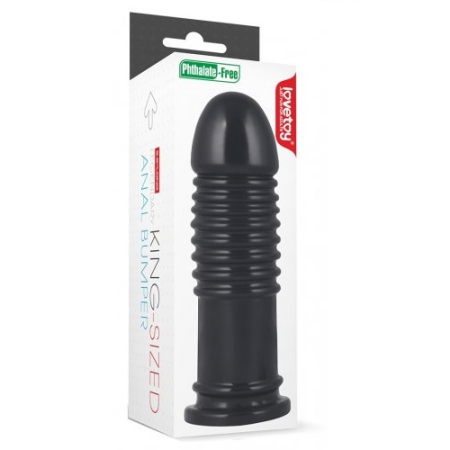 Черный фаллоимитатор King-Sized Anal Bumper 20 см