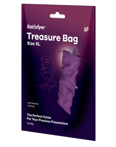 Мешочек для хранения секс игрушек фиолетовый  Treasure Bag, XL Satisfyer