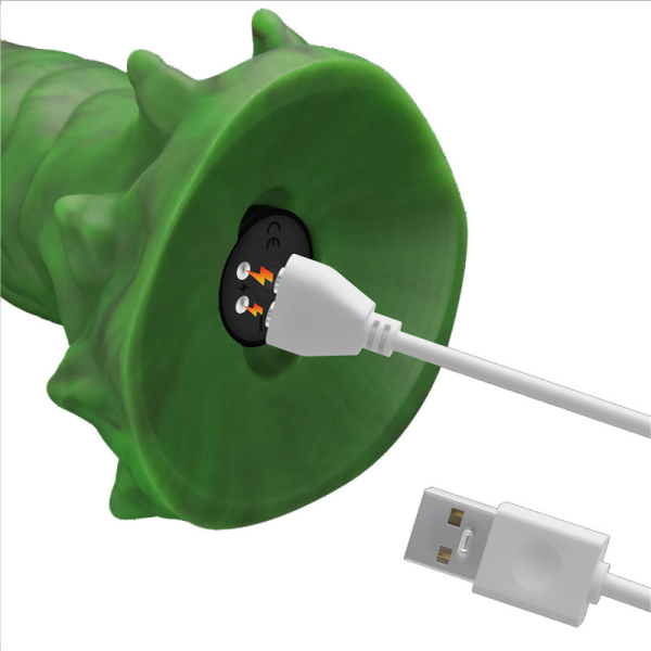 Вибратор в форме лапы с двумя когтями - Double-Claw Vibrating Silicone Dildo Savage Charm 10 режимов вибрации