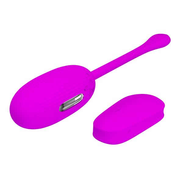 Виброяйцо с электростимуляцией и пультом Pretty Love Shock Fun