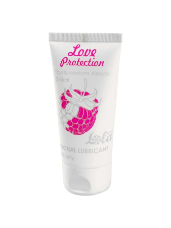 Лубрикант на Водной Основе с ароматом малины Lola Games Love Protection (50 мл)