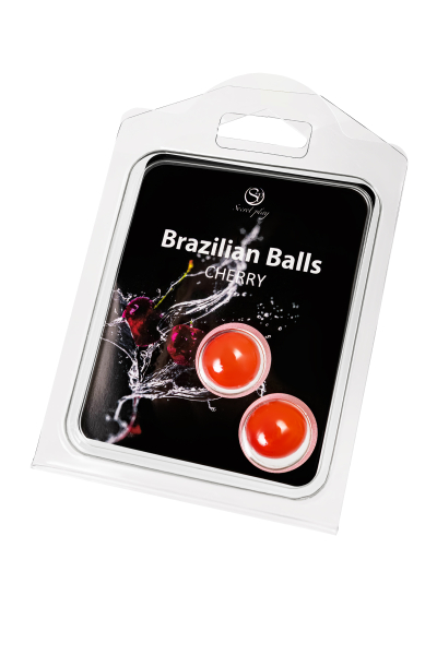 Массажное масло с ароматом вишни Secret Play Brazilian Balls (2х4 г)