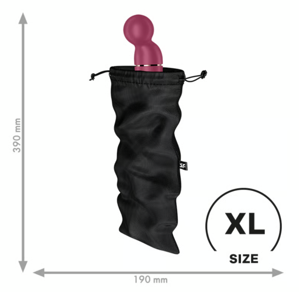 Мешочек для хранения секс игрушек черный Treasure Bag, XL Satisfyer 