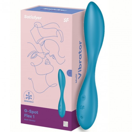 Гибкий вибратор для точки G синий G-Spot Flex 1 Satisfyer 