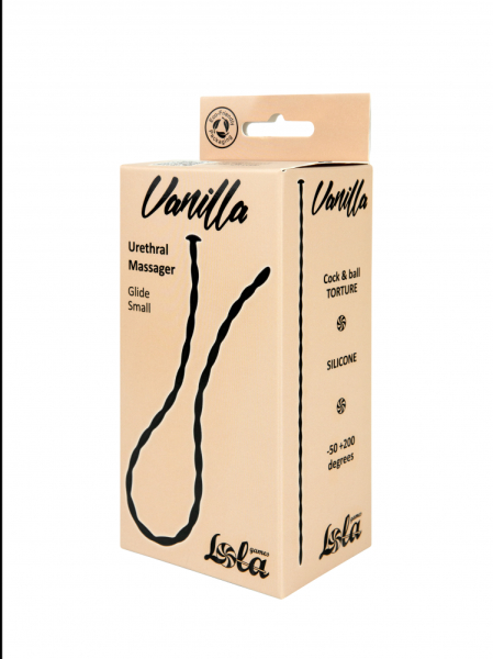Уретральный стимулятор черный Vanilla Glide Small