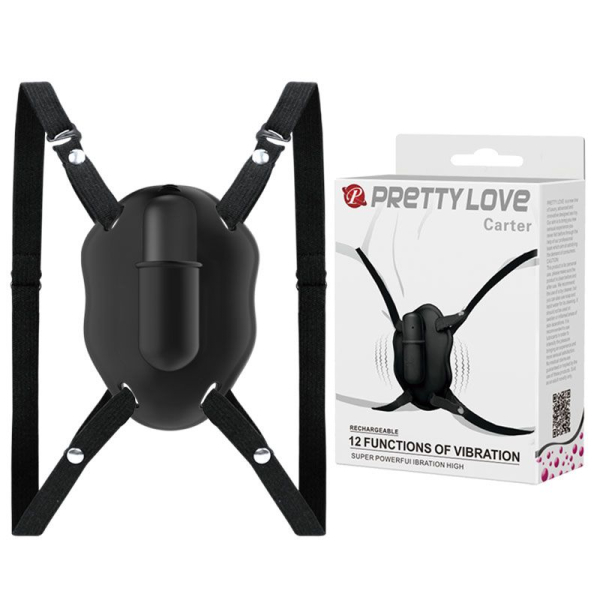 Вибратор для скрытого ношения на ремешках Pretty Love Carter 