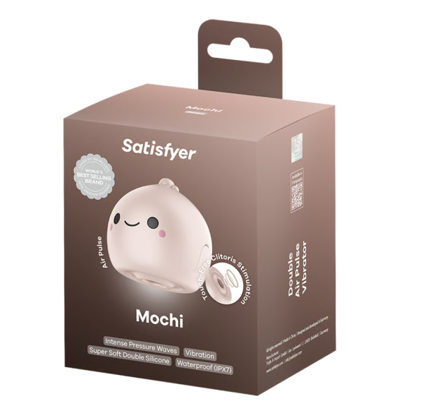 Бесконтактный вакуумно-волновой стимулятор клитора бежевый Mochi Satisfyer